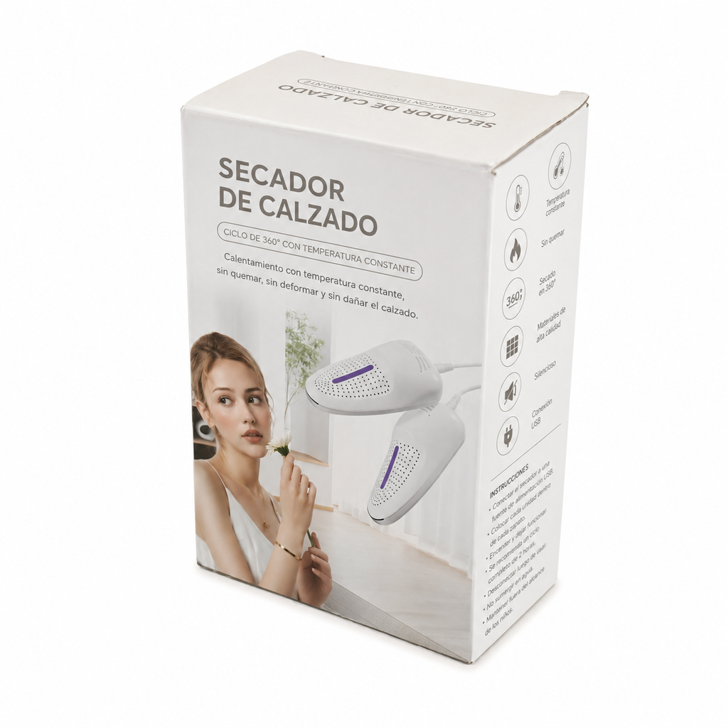 Secador Eléctrico para Calzado | Elimina Humedad y Malos Olores